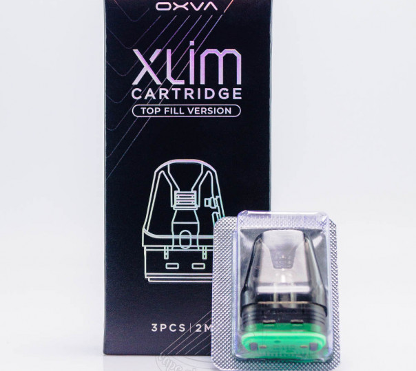 Картридж OXVA Xlim v3 Cartridge 2ml 1.2 Ом для багаторазової POD системи XLIM Pro / 2 / 3, v2, 3 Ultra, SE / 2, SQ / Pro / Pro 2, Classic Edition, GO/2