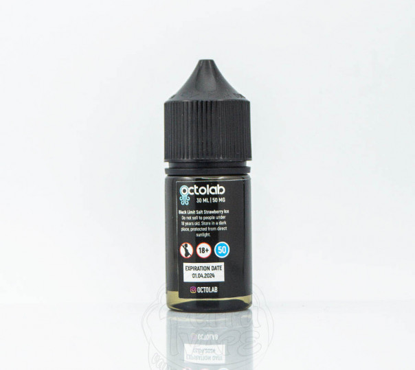 Жидкость Black Limit Salt Strawberry Ice 30ml 30mg на солевом никотине со вкусом клубники с холодком Жидкость Black Limit Salt Strawberry Ice 30ml 30mg на солевом никотине со вкусом клубники с холодком