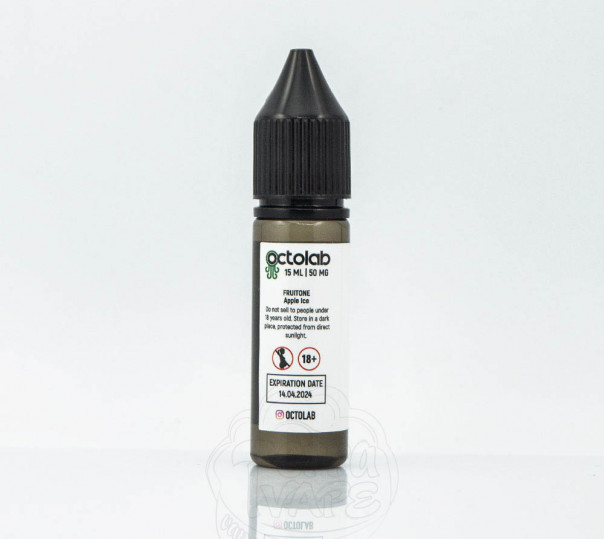 Жидкость Fruitone Salt Apple Ice 15ml 50mg на солевом никотине со вкусом яблока с холодком
