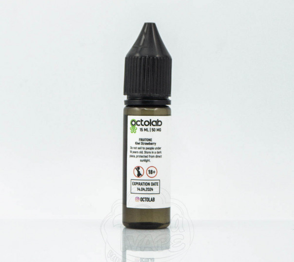 Рідина Fruitone Salt Kiwi Strawberry 15ml 50mg на сольовому нікотині зі смаком ківі та полуниці Рідина Fruitone Salt Kiwi Strawberry 15ml 50mg на сольовому нікотині зі смаком ківі та полуниці