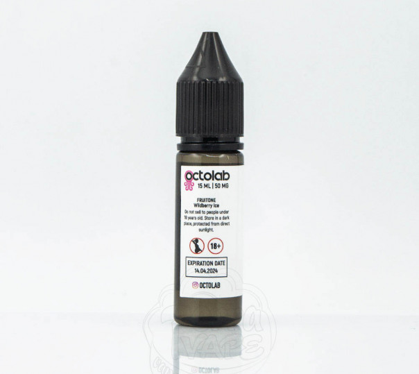 Рідина Fruitone Salt Wildberry Ice 15ml 50mg на сольовому нікотині зі смаком ягід з холодком Рідина Fruitone Salt Wildberry Ice 15ml 50mg на сольовому нікотині зі смаком ягід з холодком