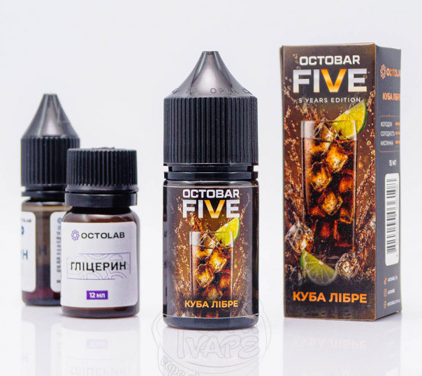 Рідина Octobar Five Salt Куба Лібра 30ml 50mg (набір компонентів)