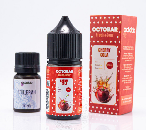 Рідина Octobar Fresh&Sour Salt Cherry Cola 30ml 50mg (набір компонентів)