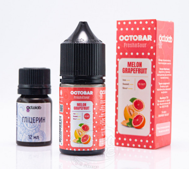 Рідина Octobar Fresh&Sour Salt Melon Grapefruit 30ml 50mg (набір компонентів)