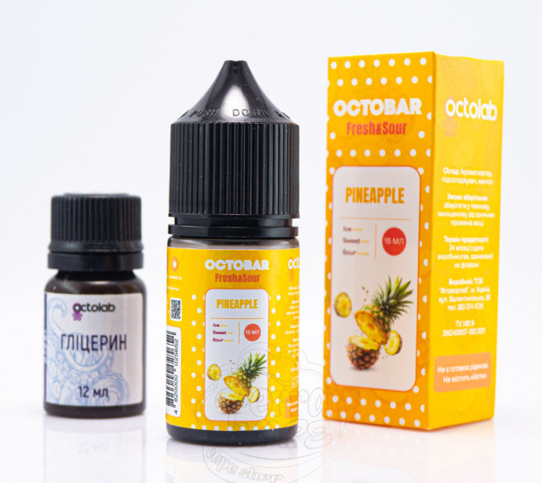 Рідина Octobar Fresh&Sour Salt Pineapple 30ml 50mg (набір компонентів)