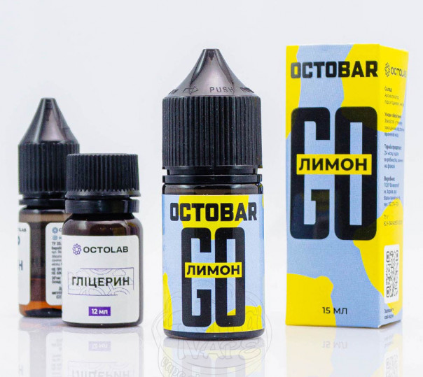 Рідина Octobar Go Salt Лимон 30ml 50mg (набір компонентів)