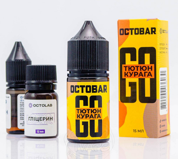 Рідина Octobar Go Salt Тютюн Курага 30ml 50mg (набір компонентів)
