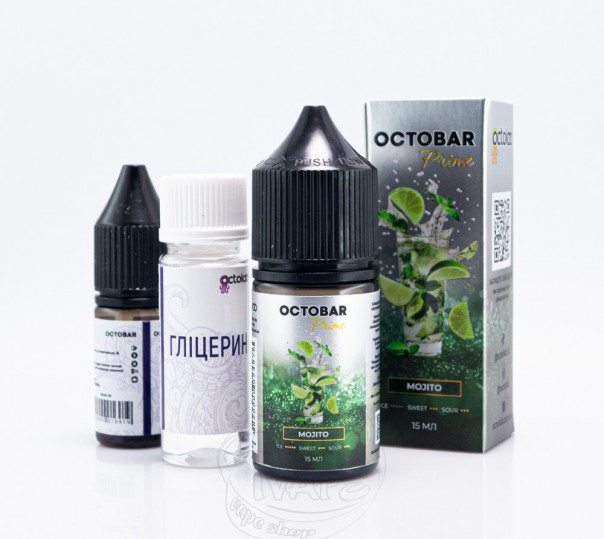 Рідина Octobar Prime Salt Mojito 30ml 50mg зі смаком мохіто (набір компонентів)