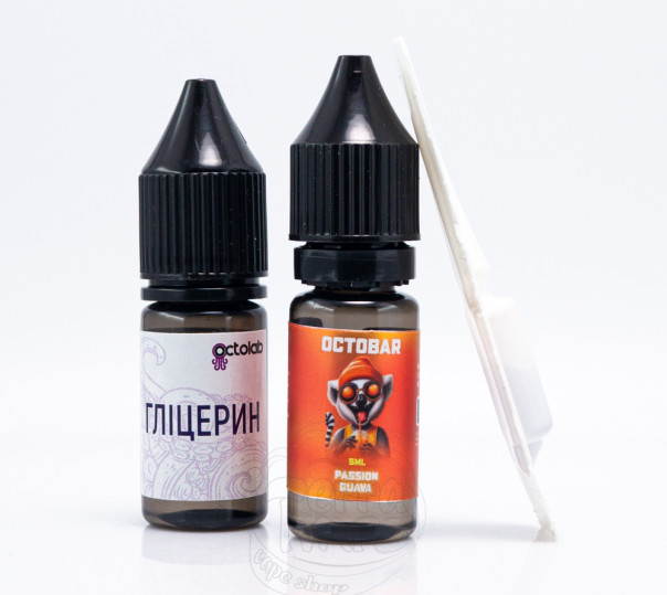 Жидкость Octobar Salt Passion Guava 10ml 50mg со вкусом маракуйи и гуавы (набор компонентов)