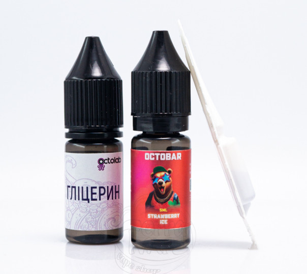 Жидкость Octobar Salt Strawberry Ice 10ml 50mg со вкусом клубники с холодком (набор компонентов)