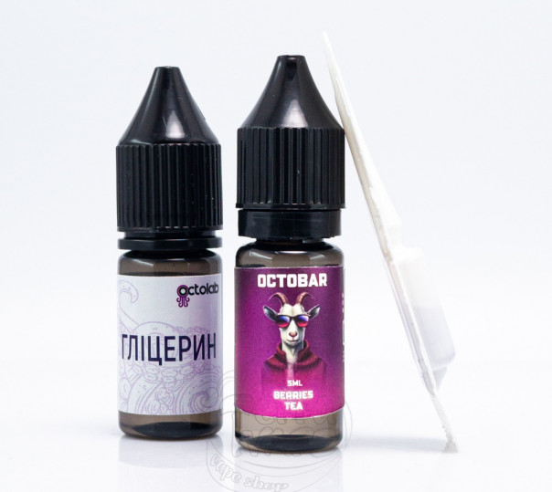 Жидкость Octobar Salt Berries Tea 10ml 50mg со вкусом ягодного чая (набор компонентов)