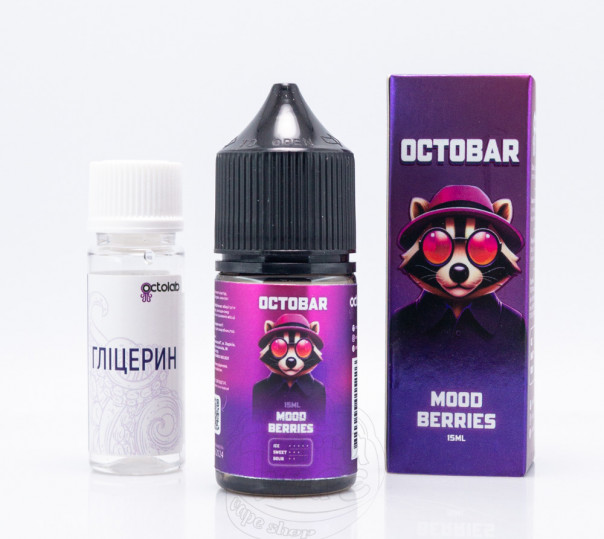 Рідина Octobar Salt Mood Berries 30ml 50mg зі смаком ягід (набір компонентів)