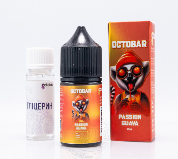 Рідина Octobar Salt Passion Guava 30ml 50mg зі смаком маракуї та гуави (набір компонентів)