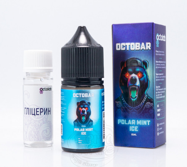 Рідина Octobar Salt Polar Mint Ice 30ml 50mg зі смаком м'яти (набір компонентів)