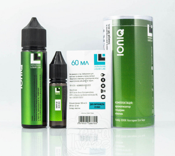 Набір для приготування рідини IONIQ Nectarine Apple Berry 60ml 3mg на органічному нікотині Набір для приготування рідини IONIQ Nectarine Apple Berry 60ml 3mg на органічному нікотині