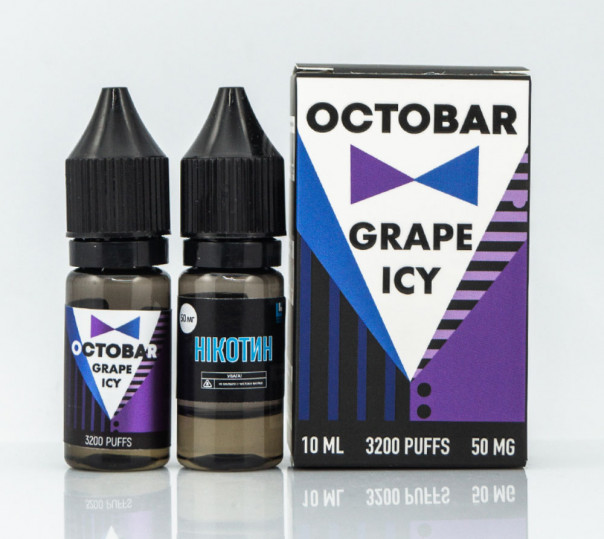 Набор для приготовления жидкости Octobar Salt Grape Icy 10ml 50mg на солевом никотине