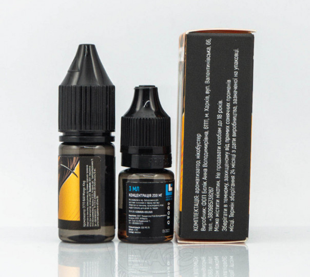 Набір для приготування рідини Octobar Salt Mango King 10ml 50mg на сольовому нікотині Набір для приготування рідини Octobar Salt Mango King 10ml 50mg на сольовому нікотині