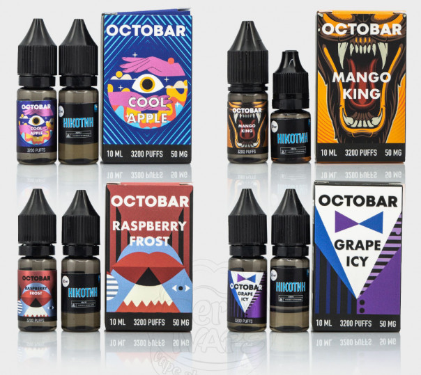 Набір для приготування рідини Octobar Salt 10ml на сольовому нікотині Набір для приготування рідини Octobar Salt 10ml на сольовому нікотині