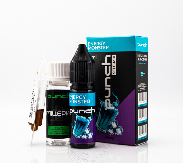 Рідина Punch Salt Energy Monster 15ml 65mg (набір компонентів)