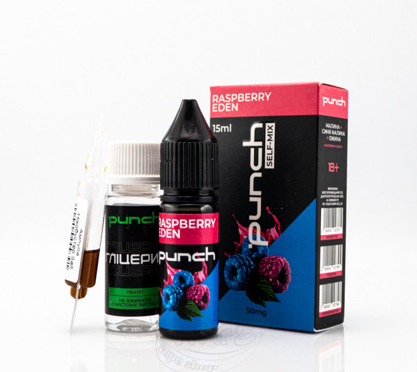 Жидкость Punch Salt Raspberry Eden 15ml 65mg (набор компонентов)