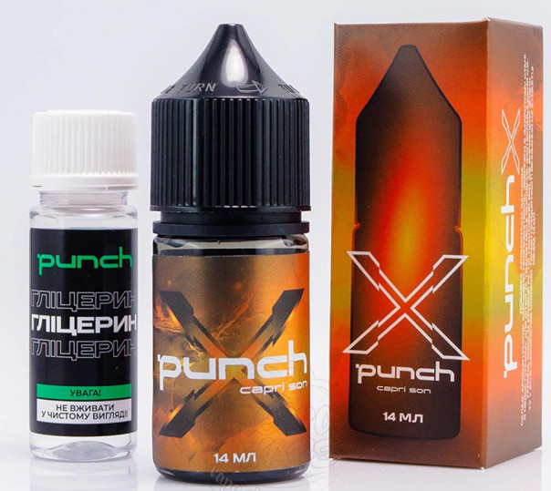 Рідина Punch X Cocktails Salt Capri Son 30ml 65mg зі смаком коктейлю Капрі Сон (набір компонентів)