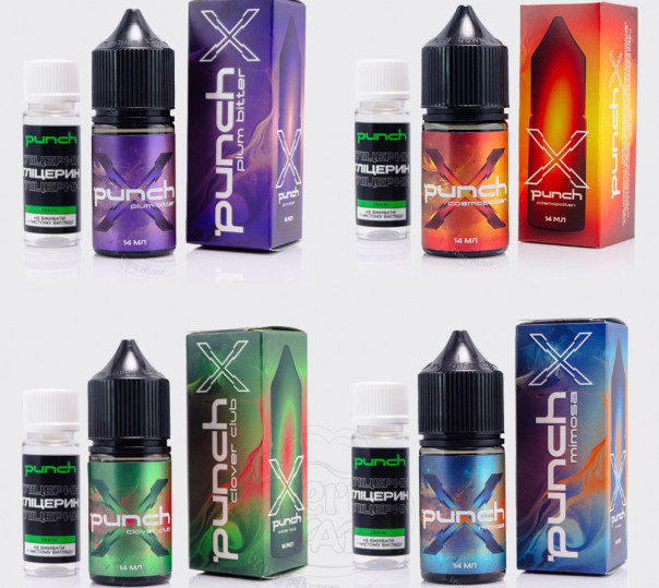 Жидкость Punch X Cocktails Salt 30ml (набор компонентов)