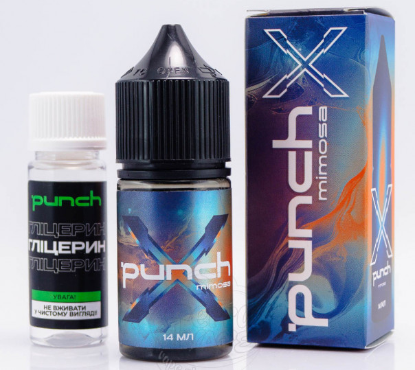 Рідина Punch X Cocktails Salt Mimosa 30ml 50mg зі смаком коктейлю Мімоза (набір компонентів)