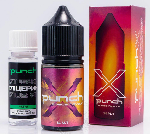 Жидкость Punch X Cocktails Salt Space Flavour 30ml 50mg со вкусом коктейля из манго, маракуйи и личи (набор компонентов)