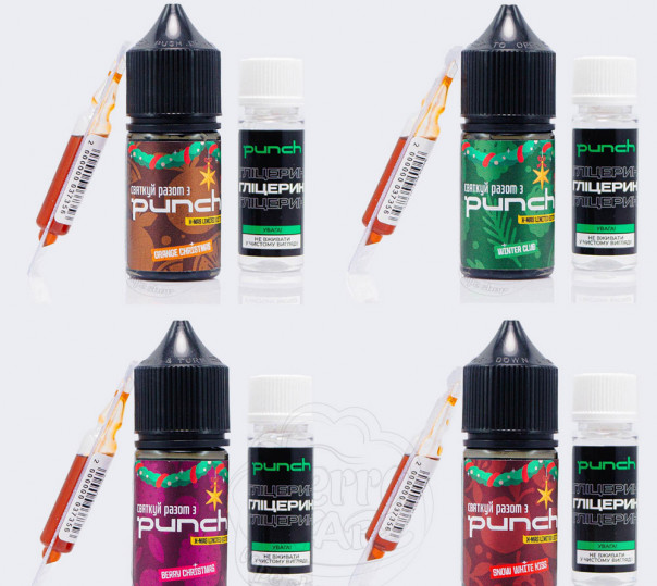 Рідина Punch X-mas Edition Salt 30ml (набір компонентів)