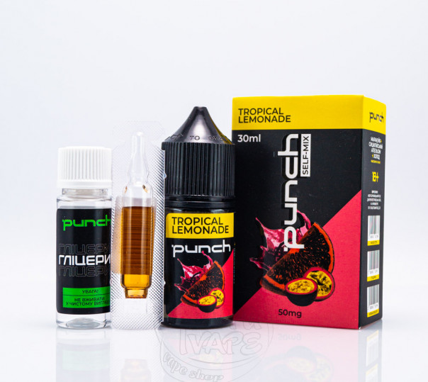 Рідина Punch Salt Tropical Lemonade 30ml 65mg зі смаком тропічного лимонаду (набір компонентів)