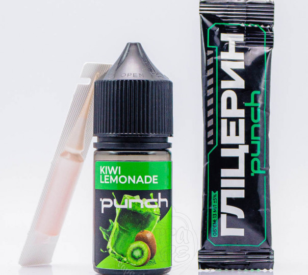 Рідина Punch Salt Kiwi Lemonade 30ml 50mg зі смаком лимонаду з ківі (набір компонентів)