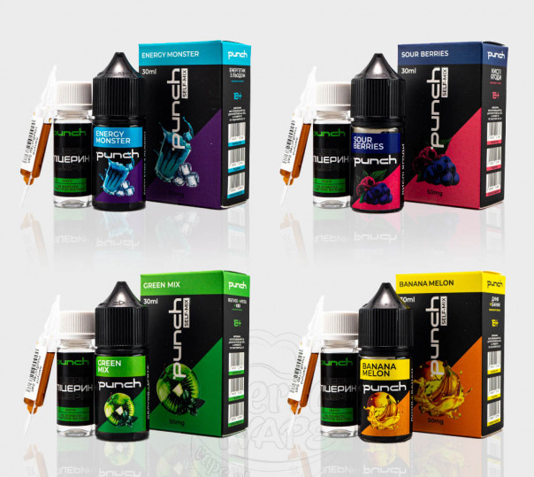 Рідина Punch Salt 30ml (набір компонентів) Рідина Punch Salt 30ml (набір компонентів)