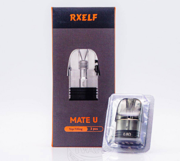 Картридж RXELF Mate U Top Filling Pod Cartridge 3ml 0.8Ом для многоразовой POD системы Lost Vape Ursa Nano/Baby/Cap/Epoch/S360/T360