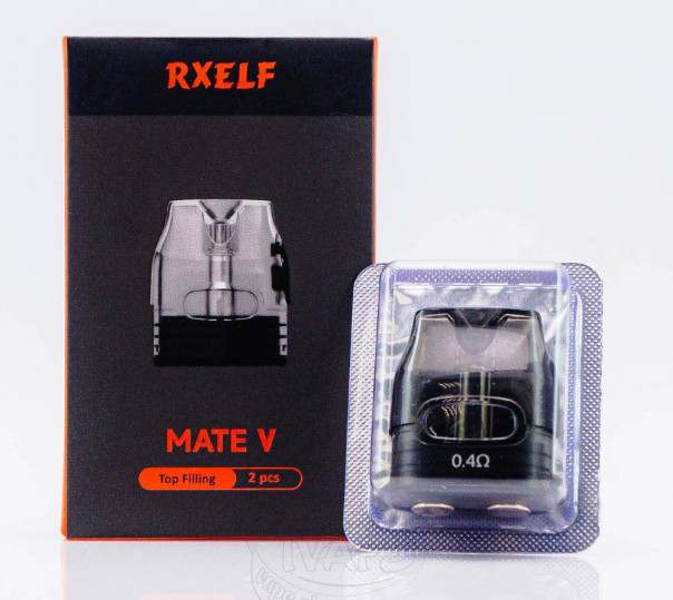 Картридж RXELF Mate V Top Filling Pod Cartridge 3ml 0.4Ом для многоразовой POD системы Voopoo Vmate/E/V.THRU Pro/Pro/Max/i2/E2/Mini/Pro 2 Kit