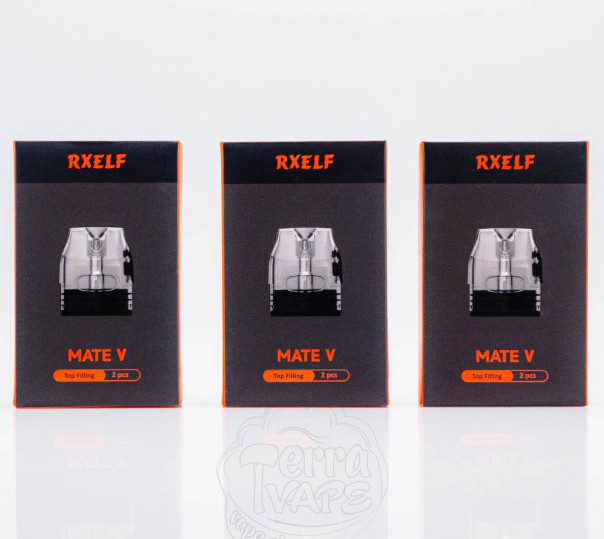 Картридж RXELF Mate V Top Filling Pod Cartridge 3ml для багаторазової POD системи Voopoo Vmate/E/V.THRU Pro/Pro/Max/i2/E2/Mini/Pro 2 Kit