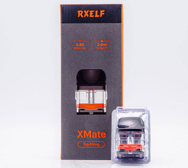Картридж RXELF XMate Top Filling Cartridge 2ml 0.8Ом для многоразовой POD системы XMate C Kit / Vaporesso XROS/Mini/3/4/5/6