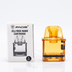 Порожній картридж Rincoe Jellybox Nano Empty Pod Cartridge 2.8ml (без випаровувача) Amber Clear