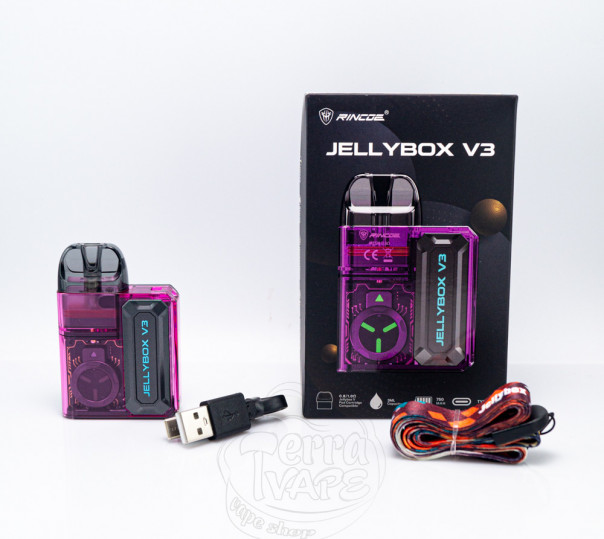 Rincoe Jellybox V3 Pod Kit 750mAh Многоразовая POD система Rincoe Jellybox V3 Pod Kit 750mAh Многоразовая POD система