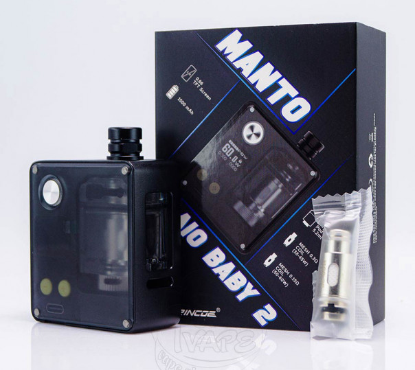 Rincoe Manto AIO Baby 2 Boro 60W 1500mAh Kit АІО система Rincoe Manto AIO Baby 2 Boro 60W 1500mAh Kit АІО система