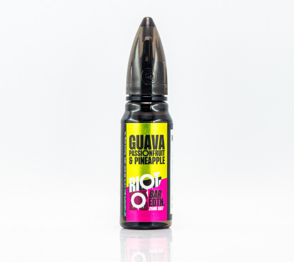 Жидкость Riot Squad Salt Guava Passion Fruit Pineapple 30ml 25mg на солевом никотине со вкусом тропического микса
