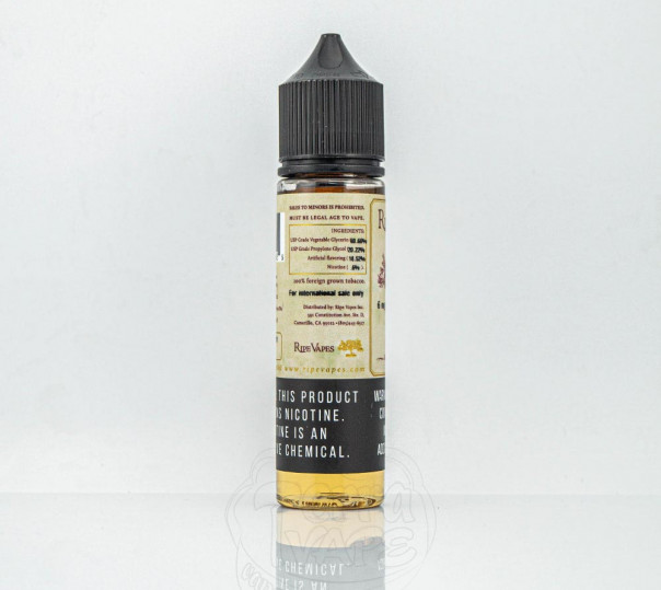 Рідина Ripe Vapes Organic VCT 60ml 3mg на органічному нікотині зі смаком тютюну з кремом та ваніллю