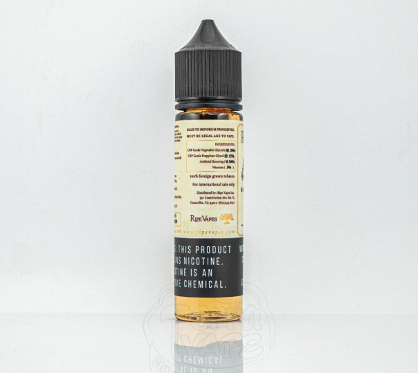 Рідина Ripe Vapes Organic VCT Bold 60ml 3mg на органічному нікотині зі смаком міцного тютюну з кремом та ваніллю Рідина Ripe Vapes Organic VCT Bold 60ml 3mg на органічному нікотині зі смаком міцного тютюну з кремом та ваніллю