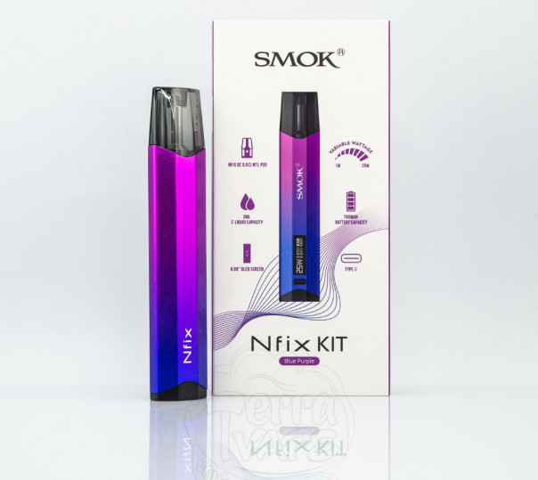 SMOK Nfix Pod Kit 700mAh Багаторазова POD система SMOK Nfix Pod Kit 700mAh Багаторазова POD система