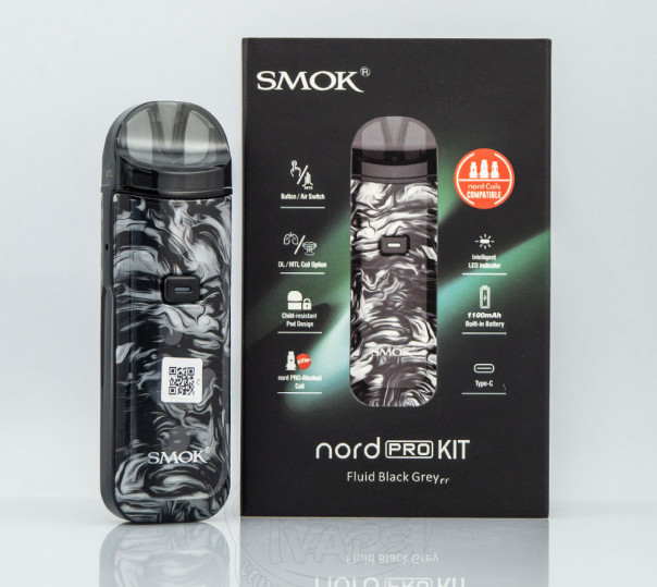 SMOK Nord Pro Pod Kit 1100mAh Багаторазова POD система SMOK Nord Pro Pod Kit 1100mAh Багаторазова POD система