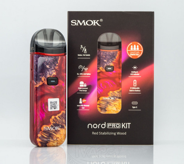 SMOK Nord Pro Pod Kit 1100mAh Багаторазова POD система SMOK Nord Pro Pod Kit 1100mAh Багаторазова POD система