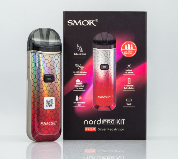 SMOK Nord Pro Pod Kit 1100mAh Багаторазова POD система SMOK Nord Pro Pod Kit 1100mAh Багаторазова POD система