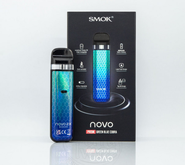 Smok Novo 2X Pod Kit 800mAh Багаторазова POD система Smok Novo 2X Pod Kit 800mAh Багаторазова POD система