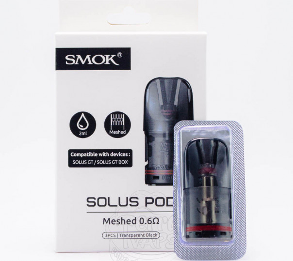 Картридж SMOK Solus Cartridge для багаторазової POD системи Solus / 2 / G-Box / G / GT / GT Box Картридж SMOK Solus Cartridge для багаторазової POD системи Solus / 2 / G-Box / G / GT / GT Box