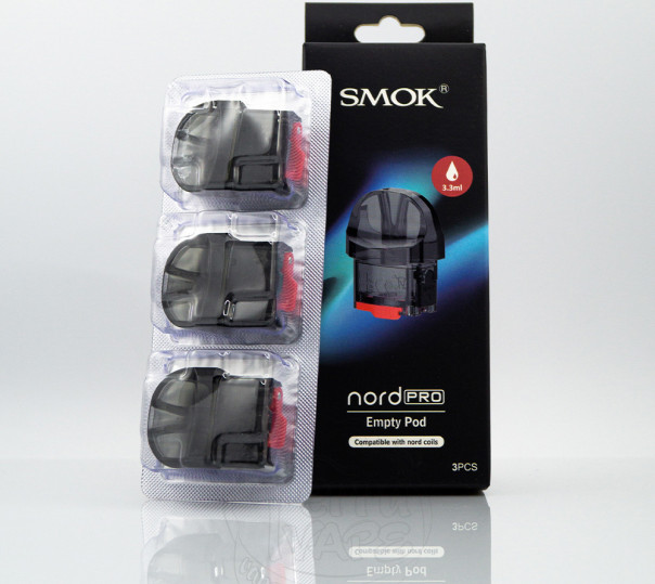 Пустой картридж для многоразовой POD системы SMOK Nord Pro Empty Pod 3.3ml Пустой картридж для многоразовой POD системы SMOK Nord Pro Empty Pod 3.3ml