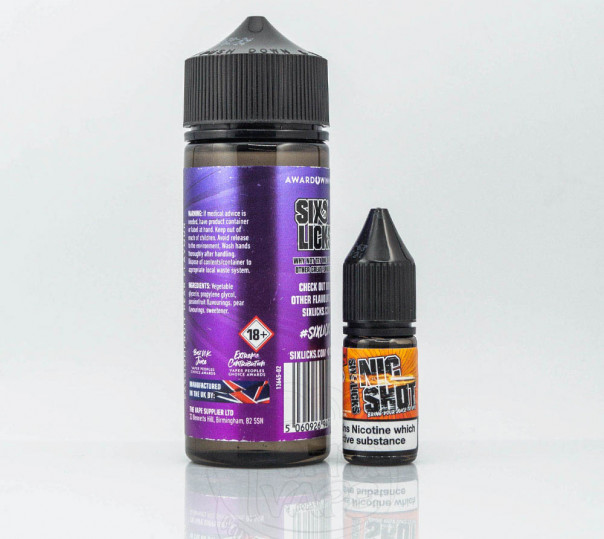Рідина Six Licks Organic Passion8 120ml 3mg на органічному нікотині зі смаком груші та маракуї Рідина Six Licks Organic Passion8 120ml 3mg на органічному нікотині зі смаком груші та маракуї